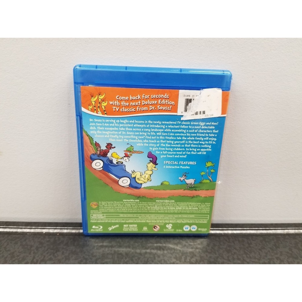 Dr. Seuss Green Eggs and Ham Blu-ray‎ Deluxe Edition Blu-ray Disc Only Good - Picture 2 of 4